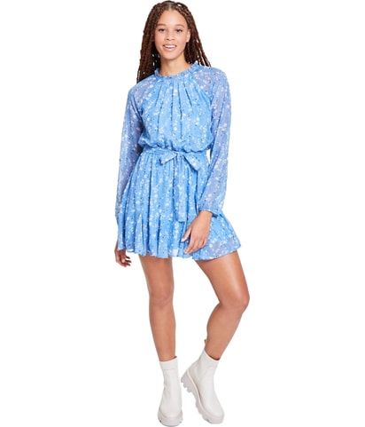 Metallic Short Fit & Flare Dress