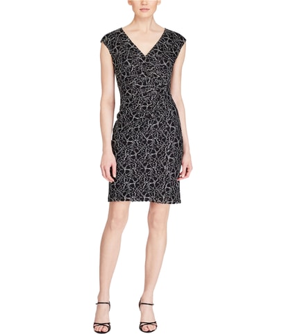 Metallic Lace A-line Dress