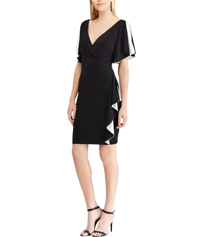Colorblock Ruffled Dress