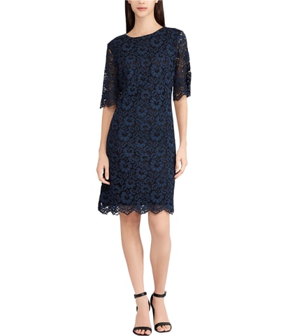Floral-Lace Mini Dress