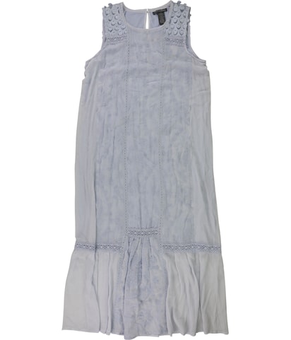 Mixed Media Drop Waist Dress
