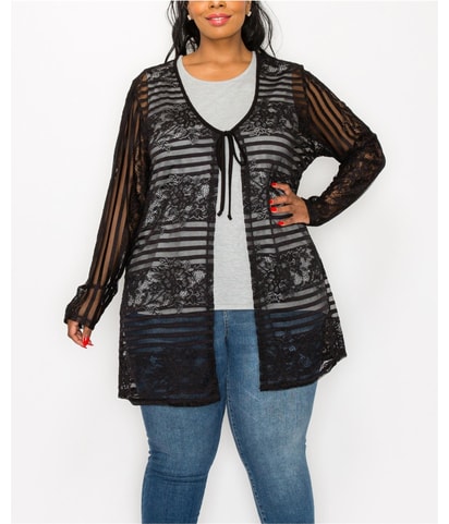 Lace Cardigan Sweater