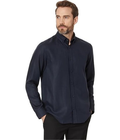 Solid Button Up Shirt