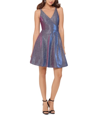 Glitter Fit & Flare Dress