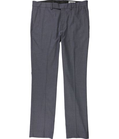 Solid Straight Leg Slacks Dress Pants