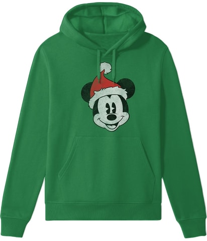Santa Mickey Graphic Hoodie Sweatshirt