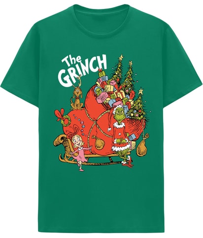 Grinch Sleigh Graphic T-Shirt