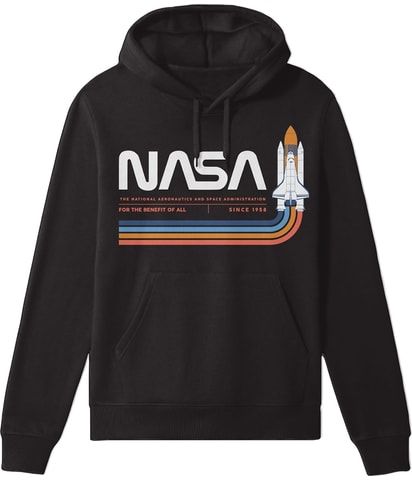 Nasa Graphic Fleece Hoodie Sweatshirt
