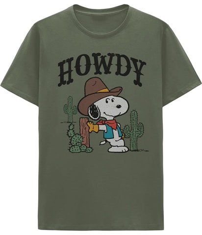 Snoopy Howdy Partner Graphic T-Shirt