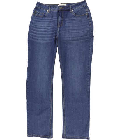 Stretch Straight Leg Relaxed Jeans