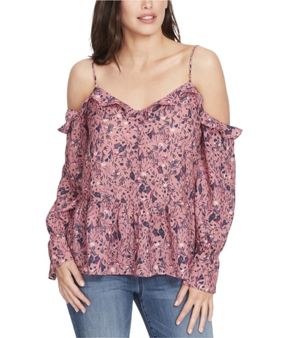 Floral Cold Shoulder Blouse