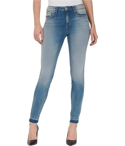 Mid-Rise Tapered Skinny Jeans