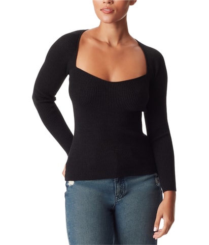 Sky Ribbed Pullover Sweater
