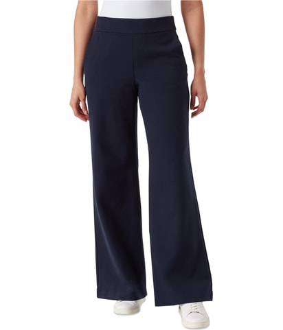 Pull On Ponte Straight Leg Casual Pants