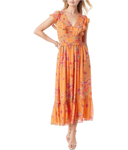 Phillipa Floral Ruffled Flounce Dress