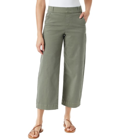 Amanda Shape Effect Straight Leg Cropped Casual Pants