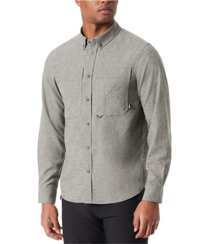 Heathered Button Up Shirt