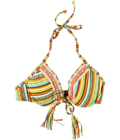 U-Wire Crochet Halter Swim Top