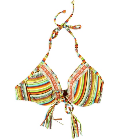 U-Wire Crochet Halter Swim Top