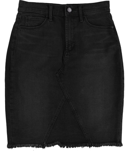 Sherry High Rise Frayed A-line Skirt