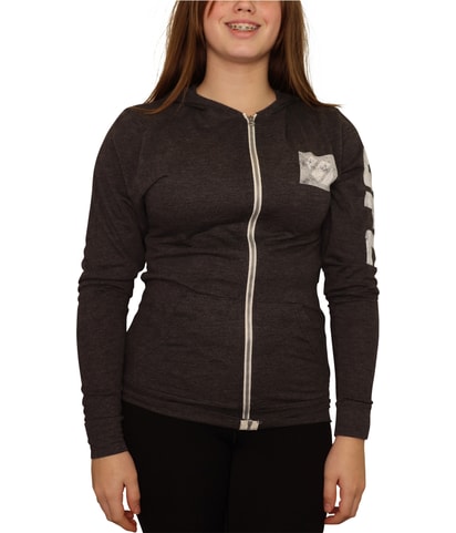 Distressed Logo Hoodie Sweatshirt
