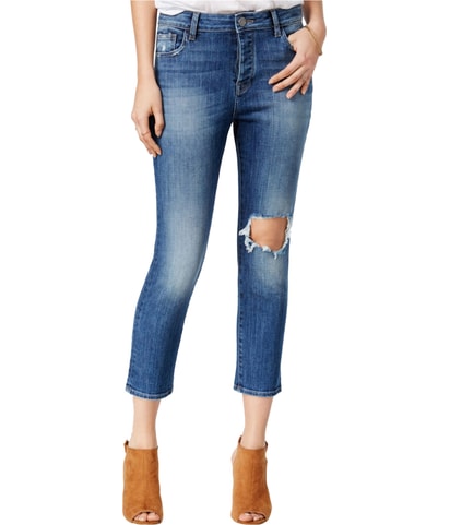 Ripped Goldie Straight Leg Regular Cropped Jeans