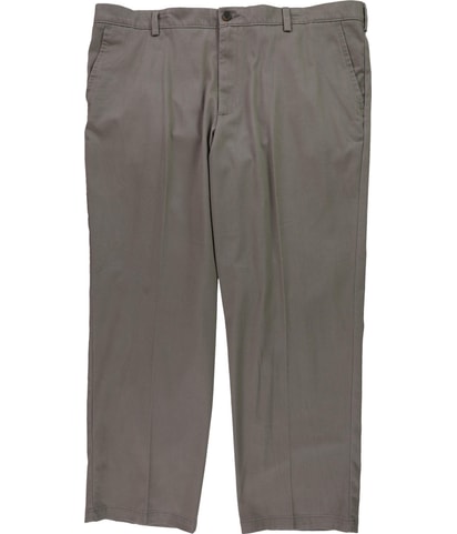Flat-Front Straight Classic Khakis Casual Pants