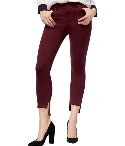 Chrissy High-Rise Step-Hem Straight Leg Regular Cropped Jeans