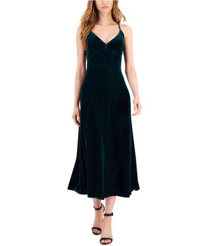 Velour A-line Dress