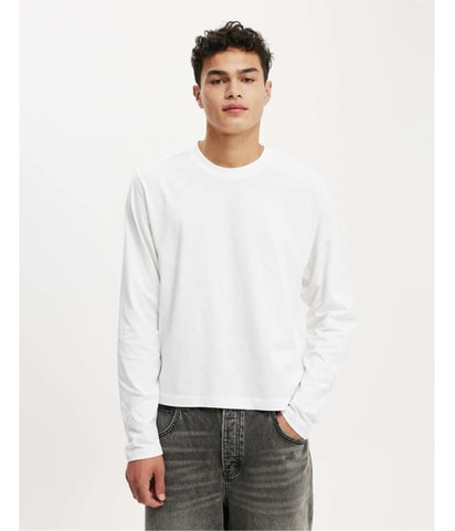 Cropped Fit Basic T-Shirt