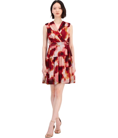 Printed A-line Dress
