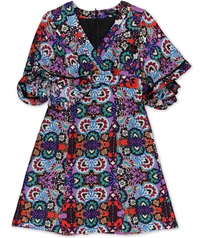 Surplice A-line Dress