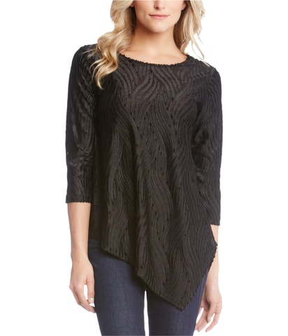 Velvet Burnout Shell Blouse