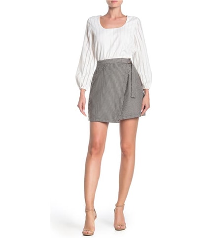 Striped Wrap Skirt