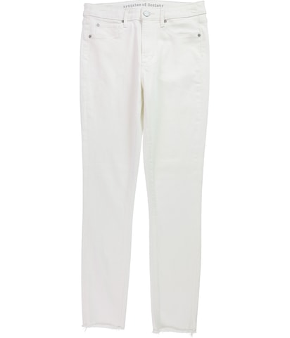 Heather High Rise Straight Leg Regular Cropped Jeans