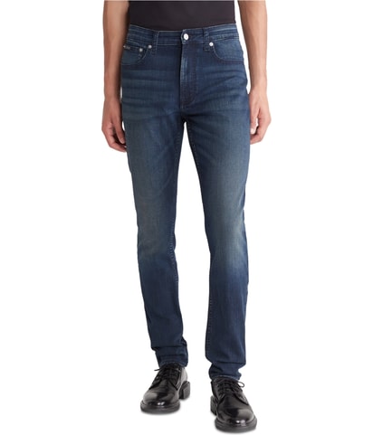 Logo Tapered Skinny Jeans