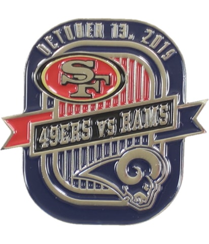 Rams VS 49ers 10/13/19 Collector Pin Brooche
