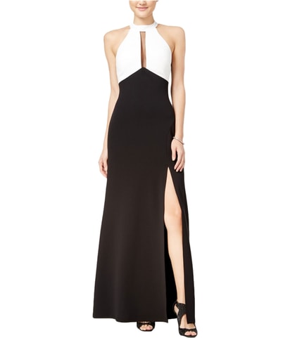 Colorblocked A-line Dress