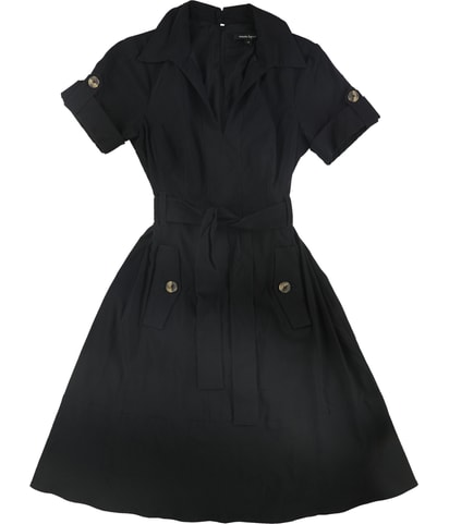 Solid Shirt Dress