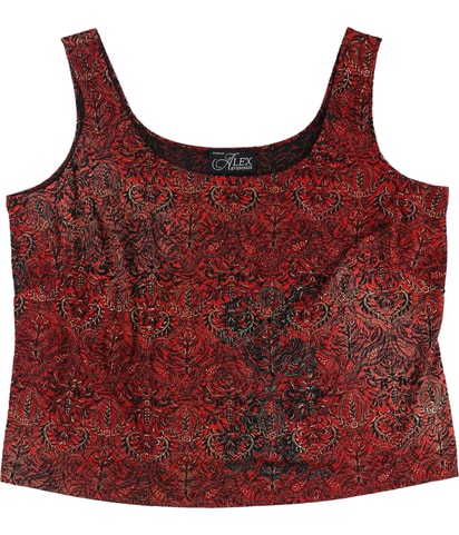 Paisley Metallic Tank Top