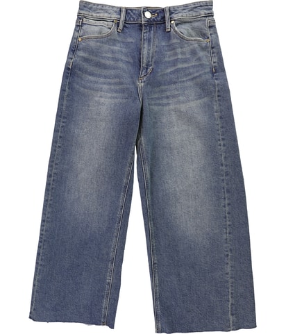 High Rise Wide Leg Regular Cropped Jeans
