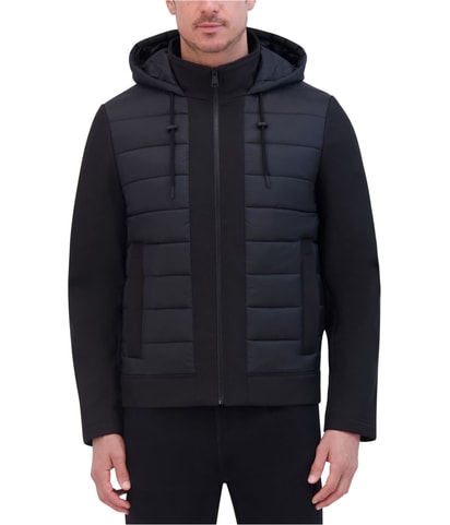 Mixed-Media Bomber Jacket