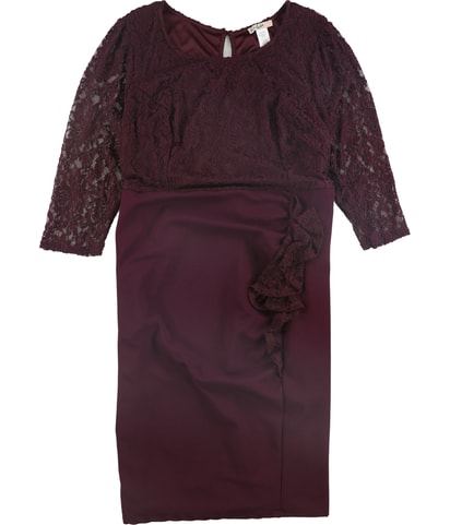 Lace Top Sheath Dress