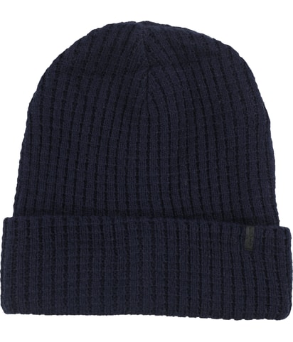 Reversible Waffle Knit Beanie Hat