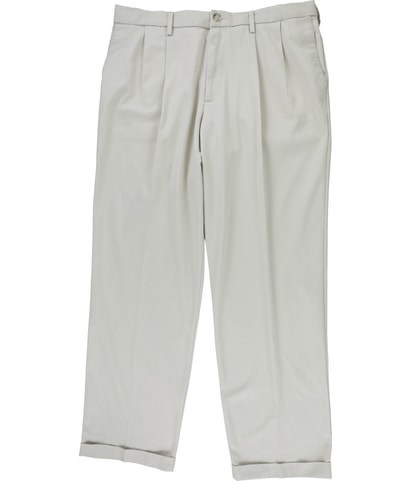 Button Front Straight Leg Relaxed Khakis Casual Pants