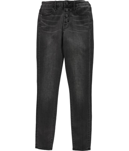 4 Button Fly Tapered Skinny Jeans