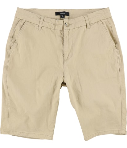 Solid Stretch Casual Bermuda Shorts