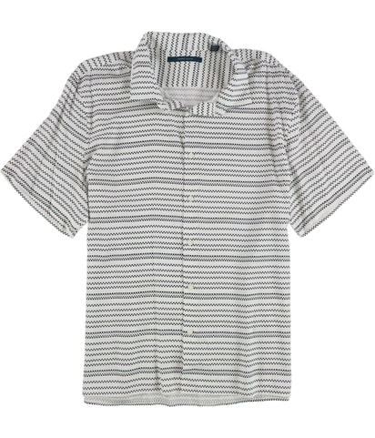 Staggered Square Button Up Shirt