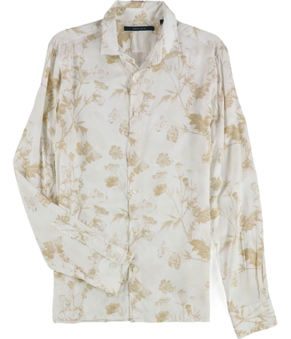 Plant Print Button Up Shirt