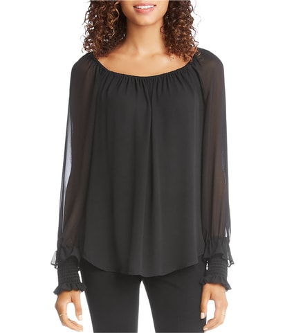 Ruffle Sleeves Shell Blouse
